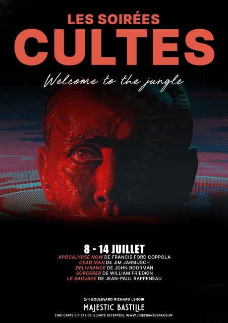 Du 1er au 7 juillet : Apocalypse now de Francis Ford Coppola Avertissement : des scènes, des propos ou des images peuvent heurter la sensibilité des spectateurs Cloîtré dans une chambre d'hôtel de Saïgon, le jeune capitaine Willard, mal rasé et imbibé d'alcool, est sorti de sa prostration par une convocation de l'état-major américain. Le général Corman lui confie une mission qui doit rester secrète : éliminer le colonel Kurtz, un militaire aux méthodes quelque peu expéditives et qui sévit au-delà de la fr