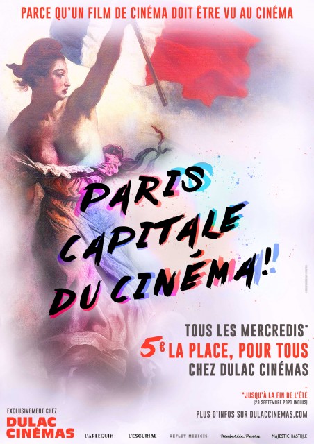 Pour fêter la réouverture et parce que nous avons hâte de vous retrouver, la place est à 5 euros tous les mercredis pour tous* et ça dès le 19 mai! Pour profiter de cette offre, RDV dans vos cinémas L'Arlequin, l'Escurial, le Reflet Médicis, le Majestic Bastille et le Majestic Passy ! *Du 19 mai 2021 jusqu'au 29 septembre 2021 inclus (hors séance spéciale et festival)