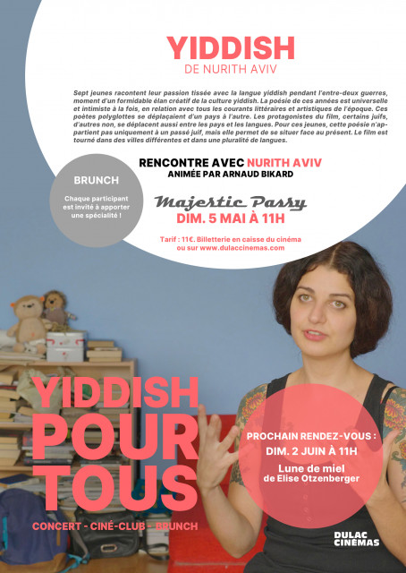 YIDDISH POUR TOUS : YIDDISH de Nurith Aviv, séance suivie d'une rencontre avec la réalisatrice