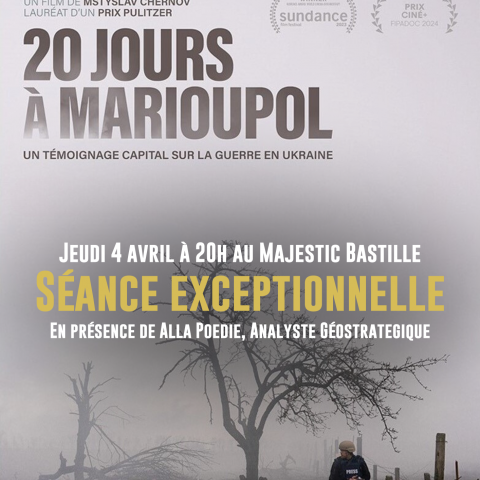 SÉANCE EXCEPTIONNELLE  : 20 jours à Marioupol de Mstyslav Chernov, Oscar 2024 du meilleur documentaire