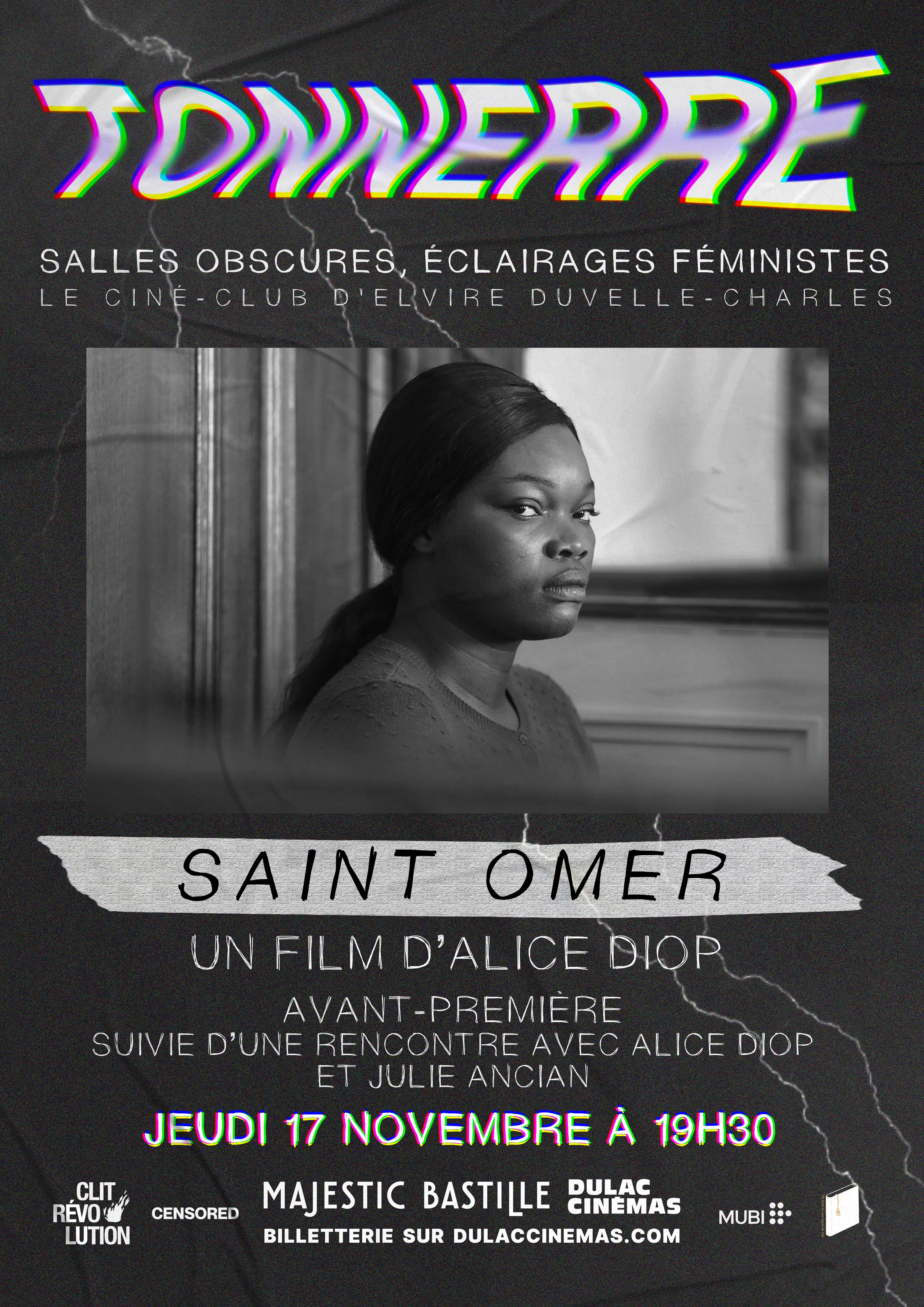 TONNERRE, LE CINÉ-CLUB D’ELVIRE DUVELLE-CHARLES : SAINT OMER en avant-première et rencontre avec Alice Diop