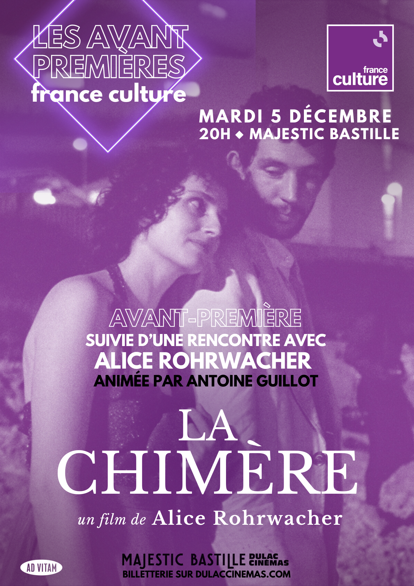 AVANT-PREMIÈRE FRANCE CULTURE : La Chimère en présence d'Alice Rohrwacher