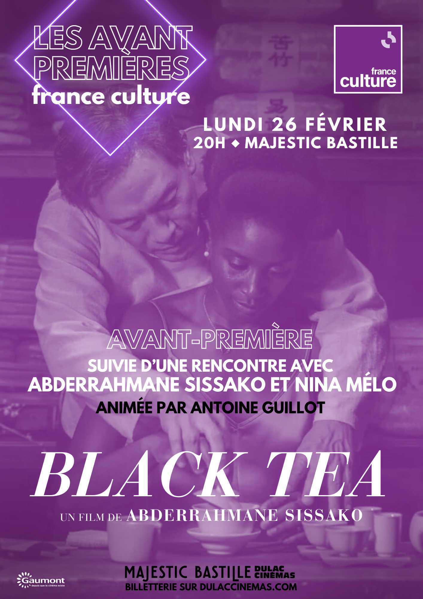 AVANT-PREMIÈRE FRANCE CULTURE | Black Tea suivie d'une rencontre avec Abderrahmane Sissako