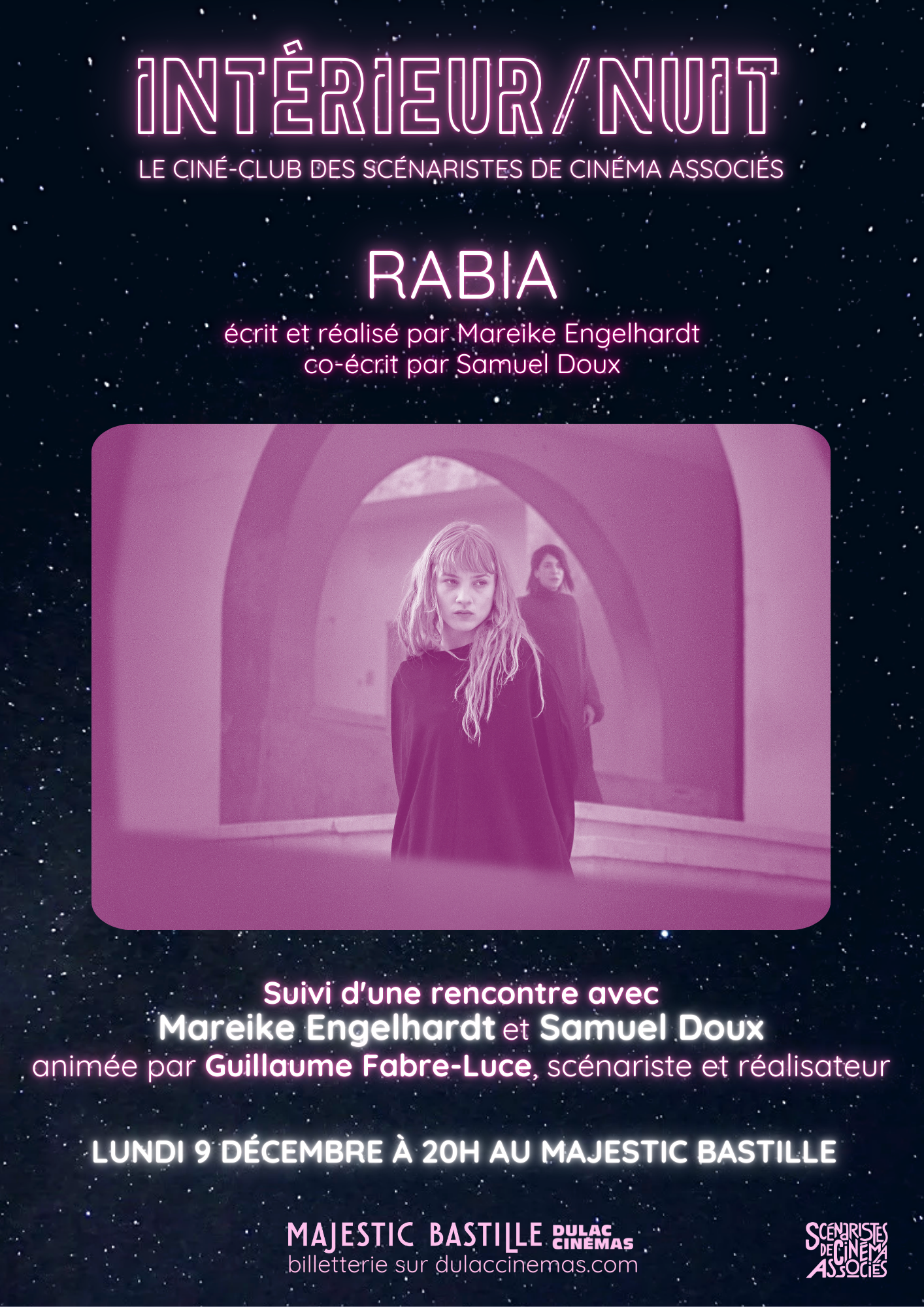 INTÉRIEUR / NUIT: RABIA, projection et rencontre avec Mareike Engelhardt, Samuel Doux et Guillaume Fabre-Luce