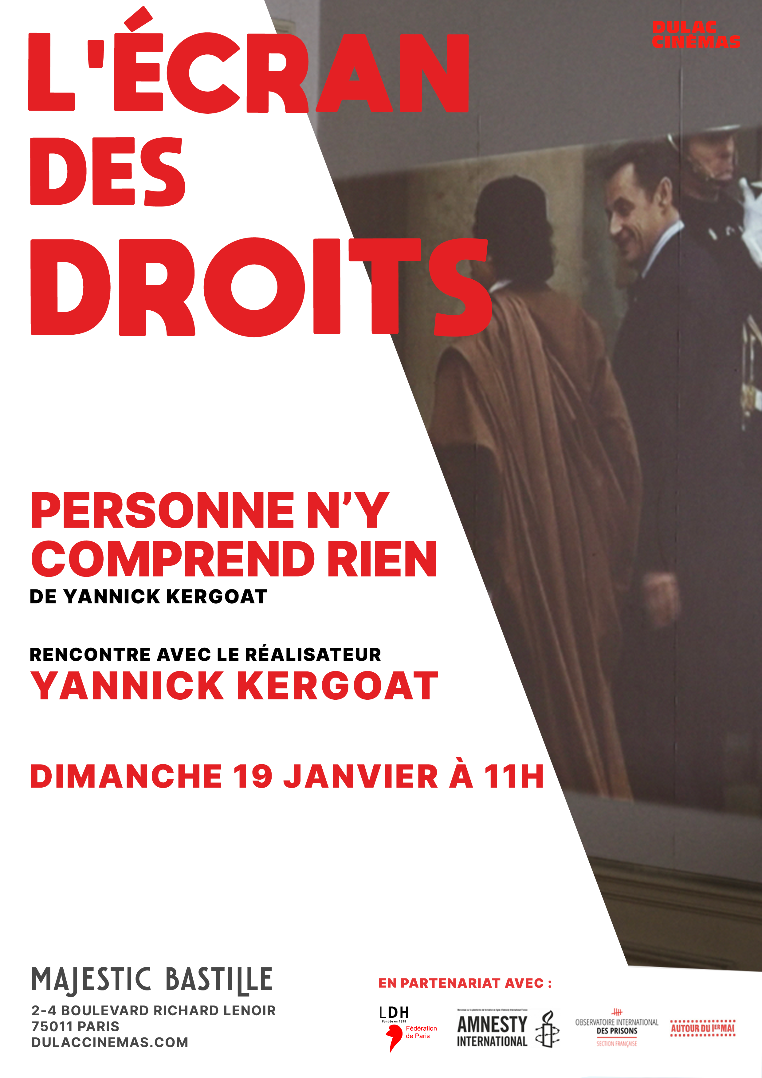 Affiche de l'Écran des droits : Personne n'y comprend rien