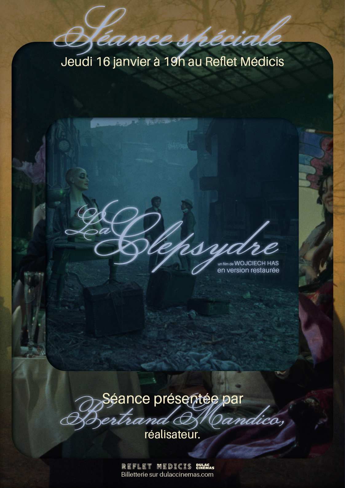 Affiche de la séance spéciale de La Clepsydre