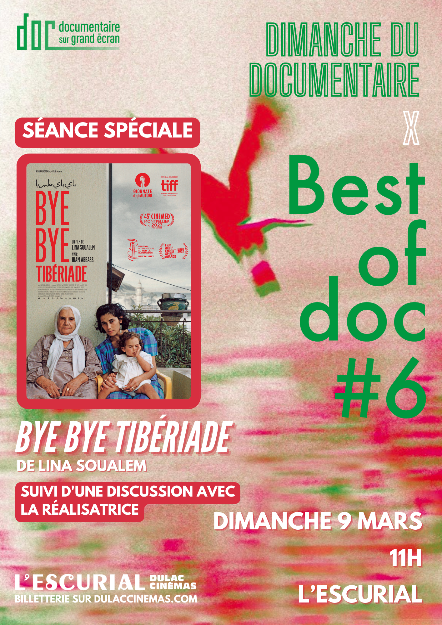 BEST OF DOC#6 x DIMANCHE DU DOCUMENTAIRE | Bye Bye Tibériade de Lina Soualem suivi d'une discussion avec la réalisatrice