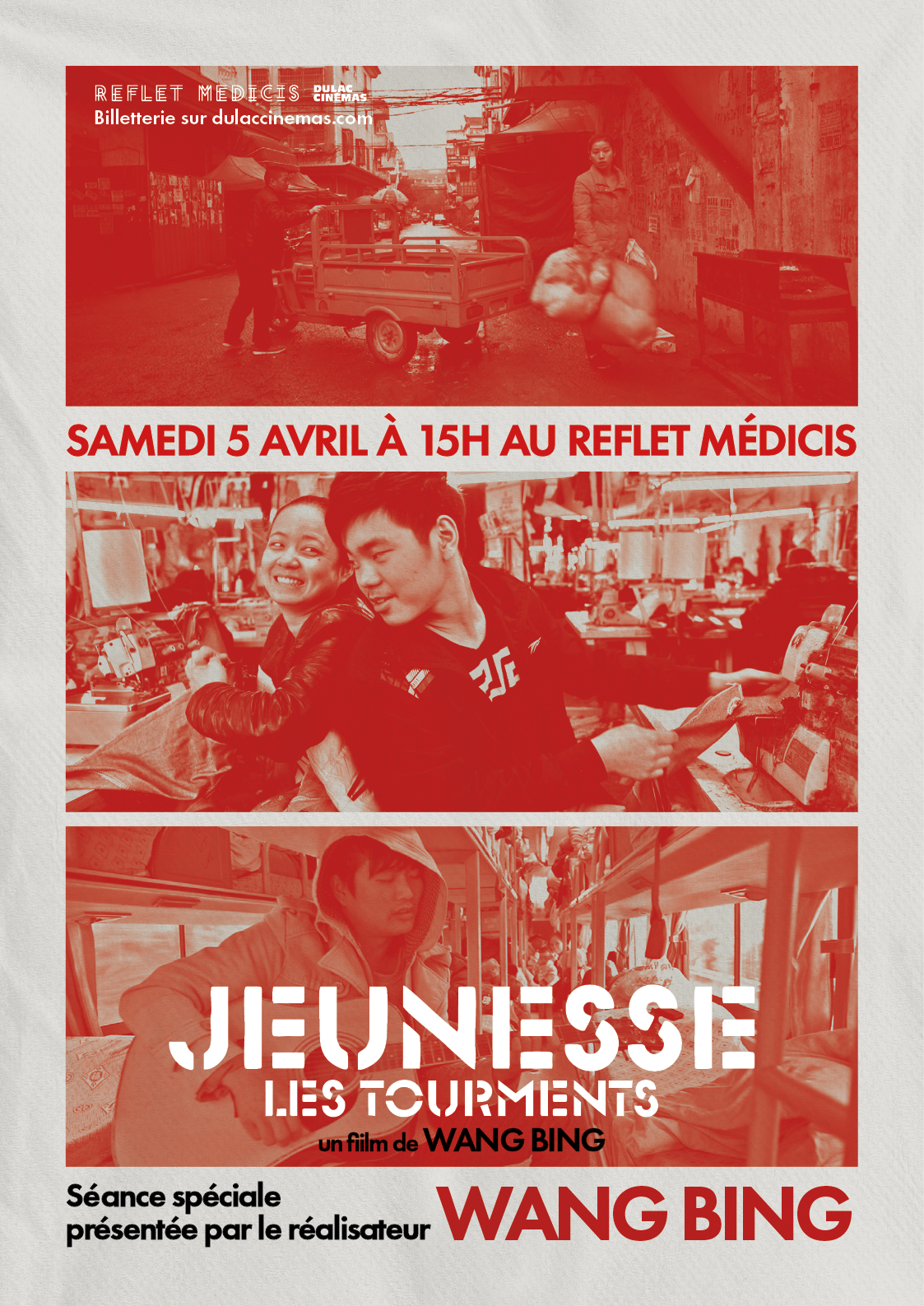 Affiche de la séance spéciale de Jeunesse (les tourments)