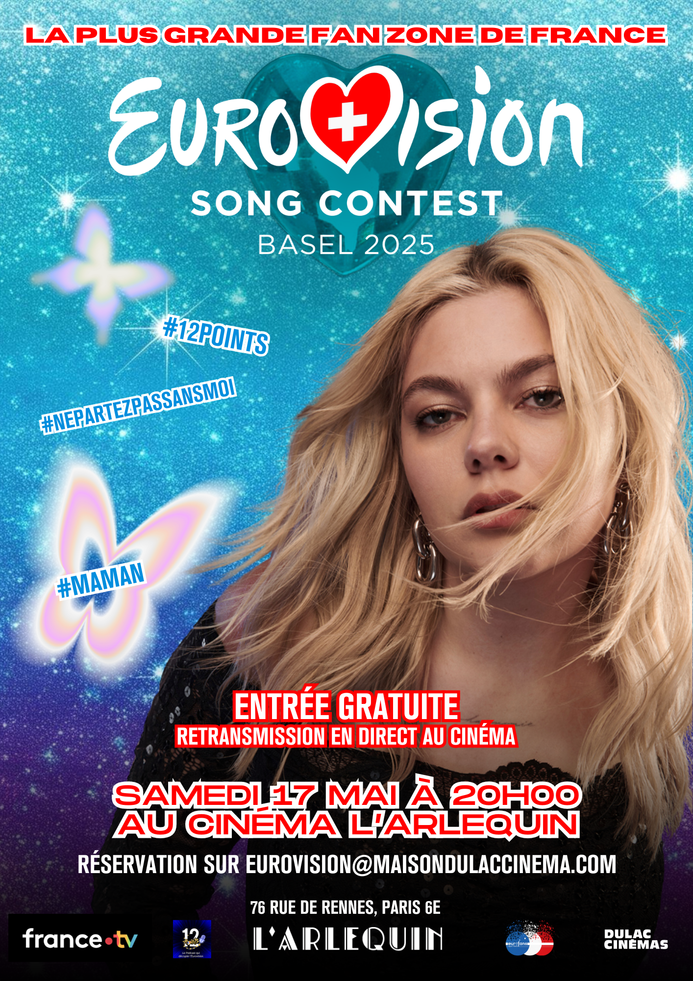 SOIRÉE EUROVISION 2025 EN DIRECT À L'ARLEQUIN - Retransmission de la finale en direct