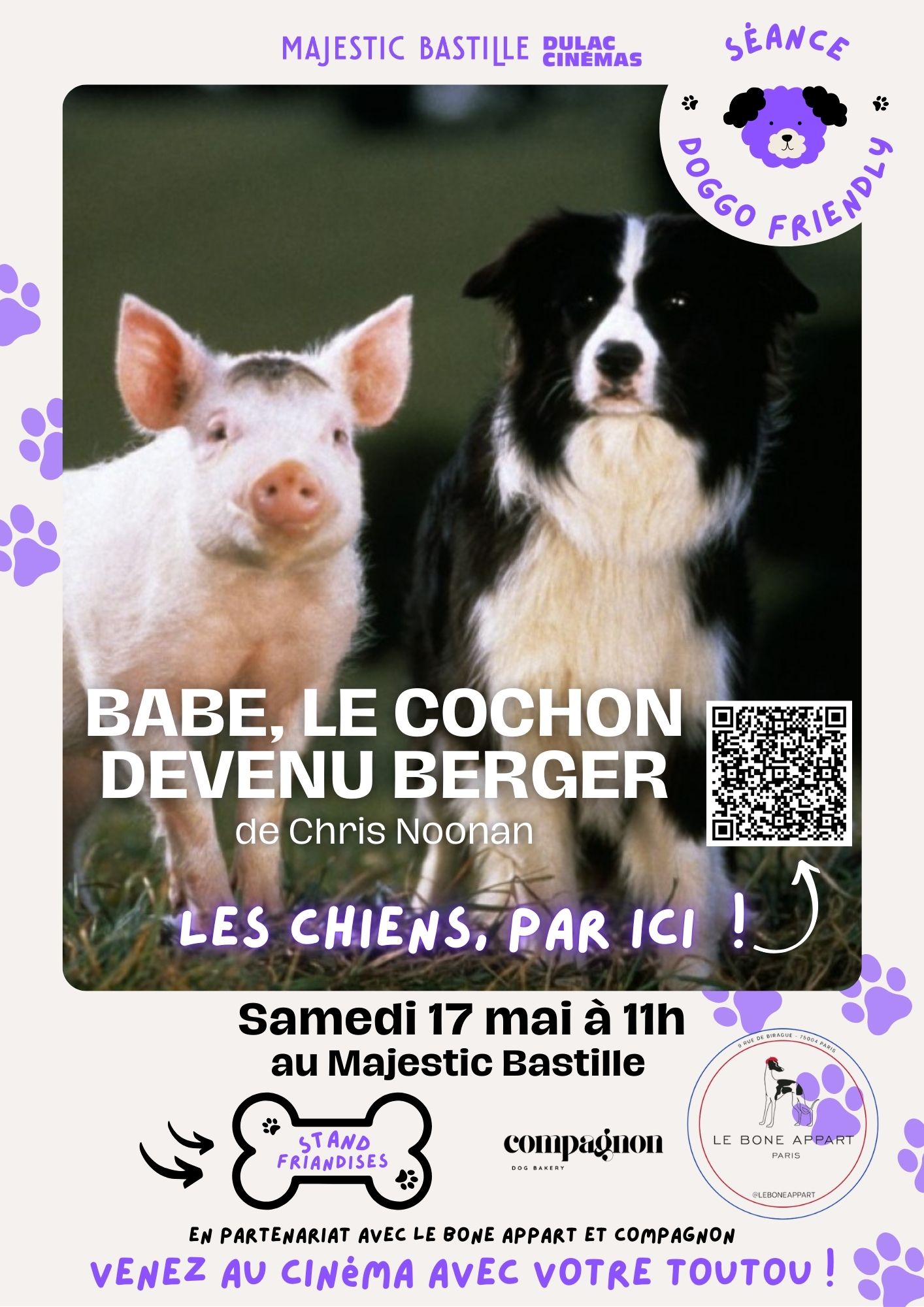 Séance Doggo Friendly : BABE, LE COCHON DEVENU BERGER de Chris Noonan