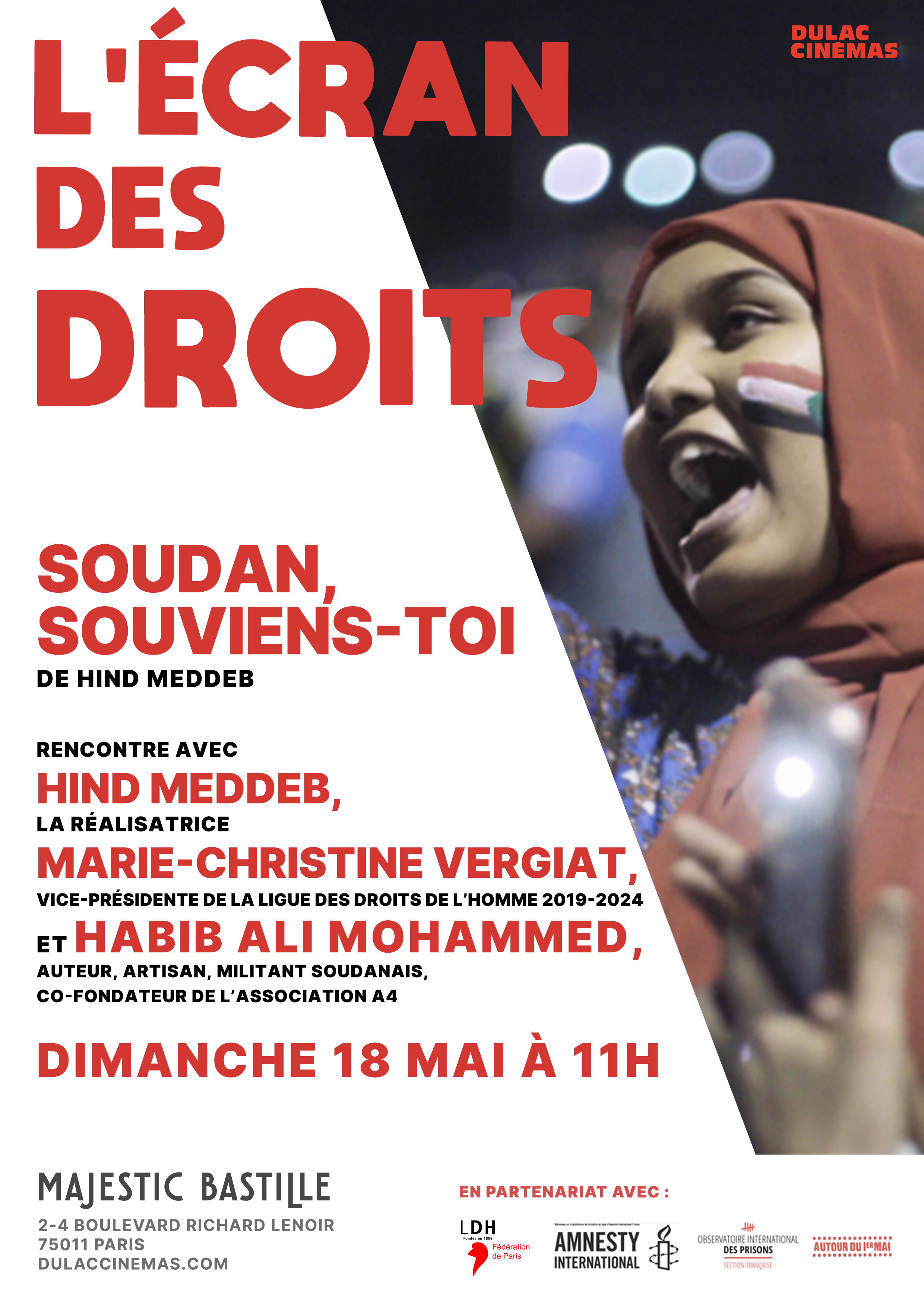 Affiche Écran des droits, Soudan, souviens-toi