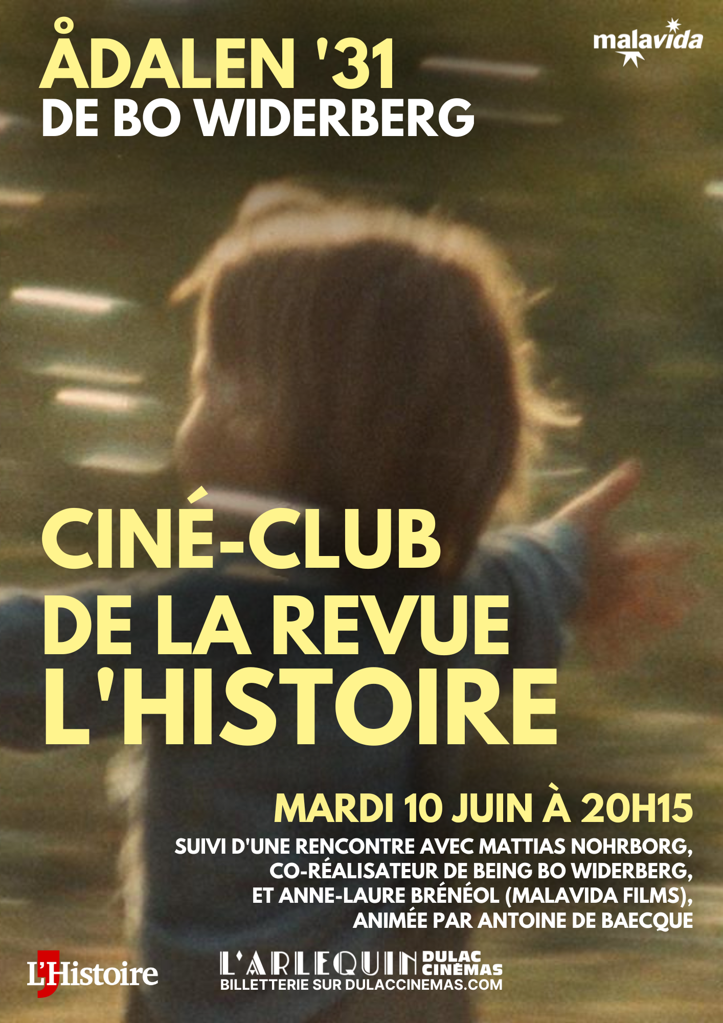 Affiche ciné-club de la revue l'Histoire