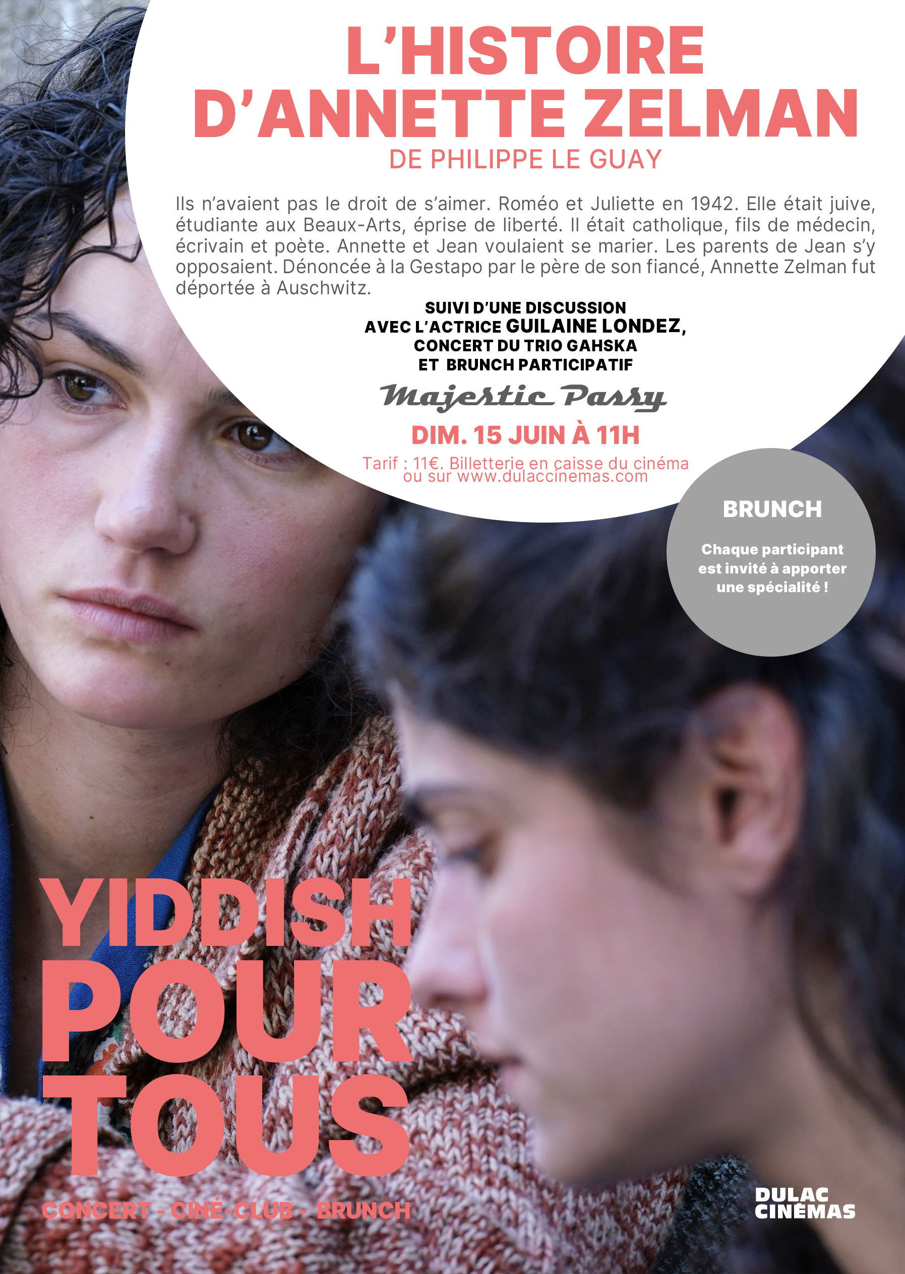 Affiche Yiddish Pour Tous : L'Histoire d'Annette Zelman