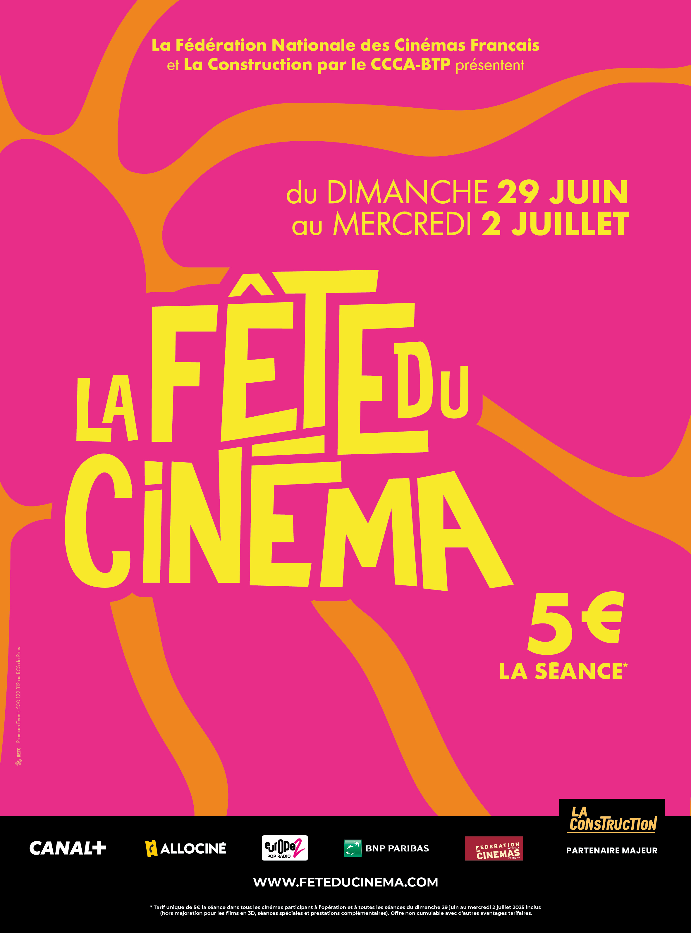 Fête du cinéma 2025 : 5€ la séance ! 