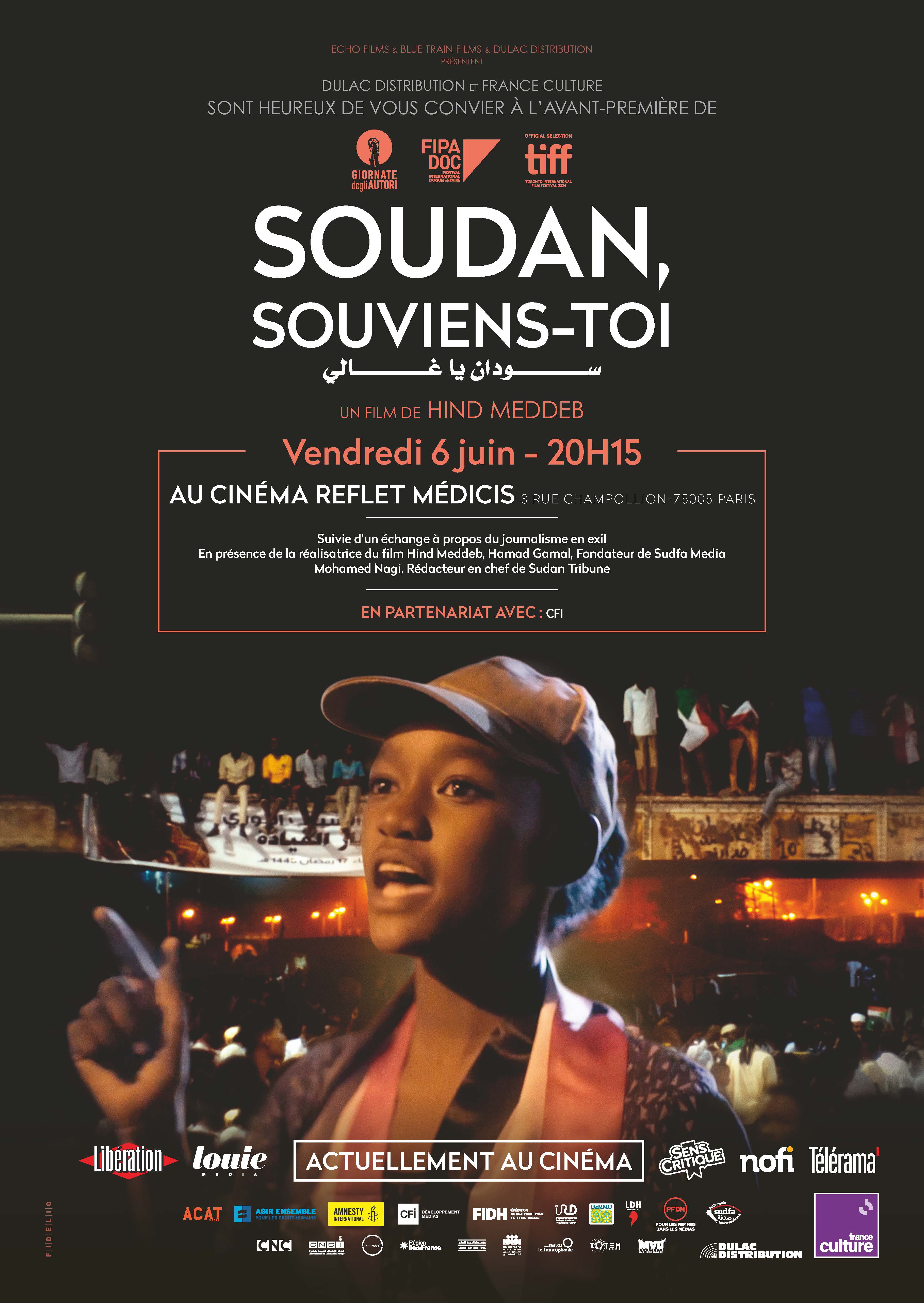 Séance spéciale : SOUDAN, SOUVIENS-TOI suivie d'une discussion avec Hind Meddeb
