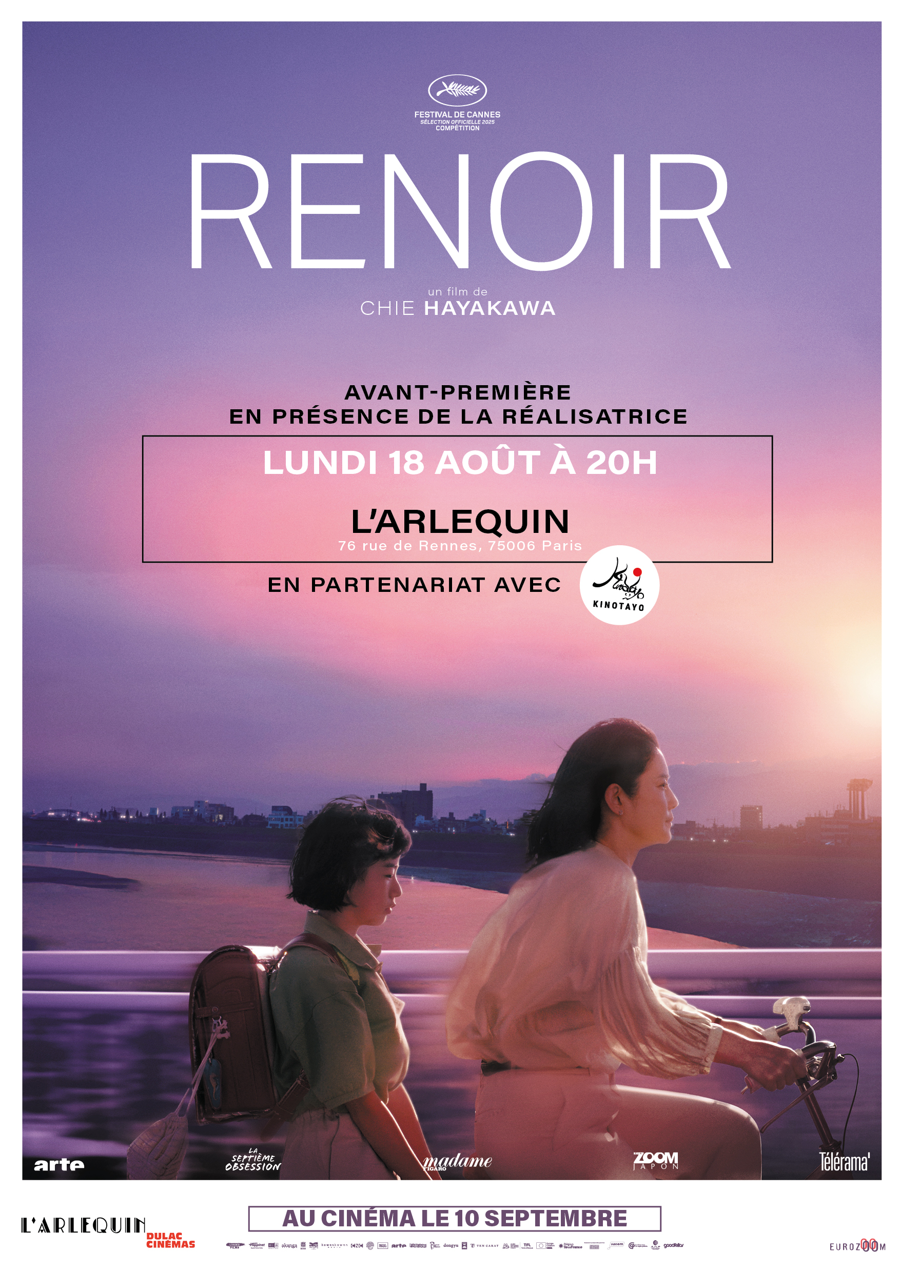 Avant-première exceptionnelle : Renoir de Chie Hayakawa, suivie d'un débat avec la réalisatrice