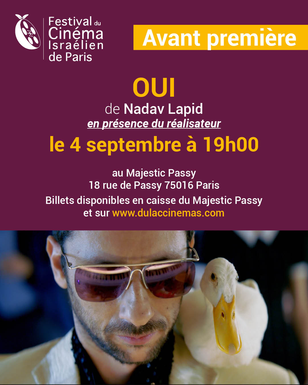 Avant-première : OUI de Nadav Lapid | CINÉ-CLUB DU FESTIVAL DU CINÉMA ISRAÉLIEN