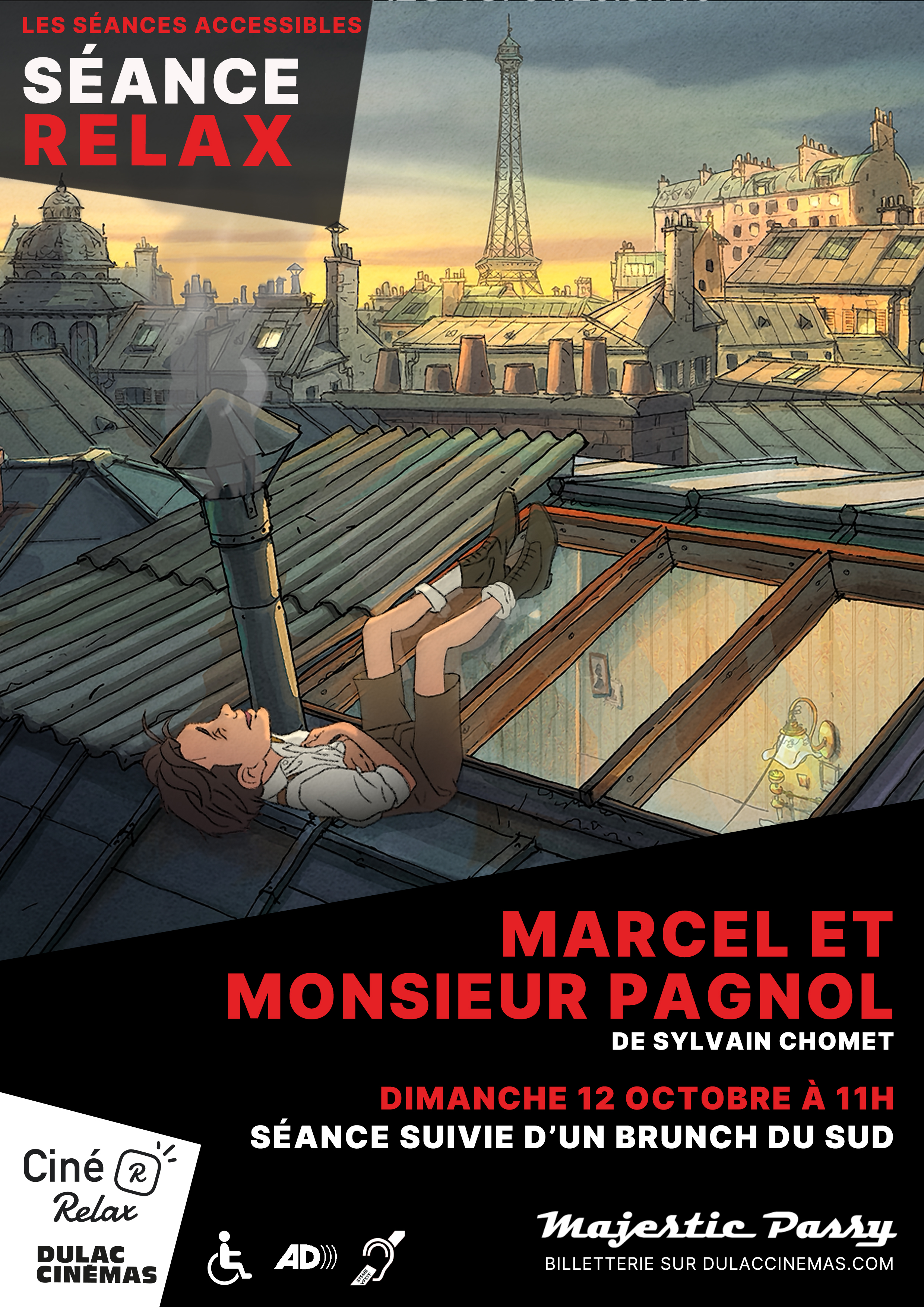 Affiche Ciné relax Marcel et Monsieur Pagnol