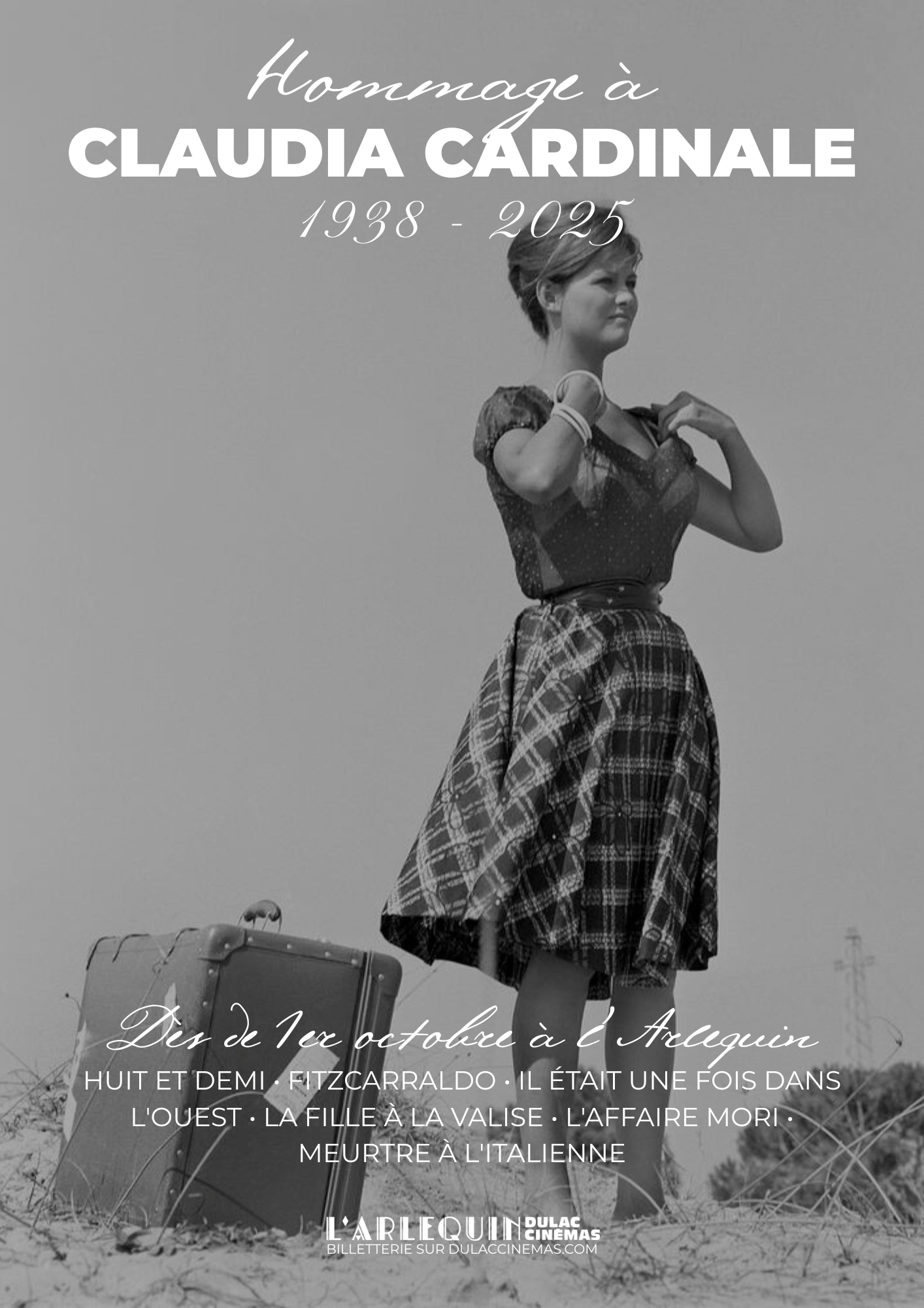Affiche de l'hommage à Claudia Cardinale