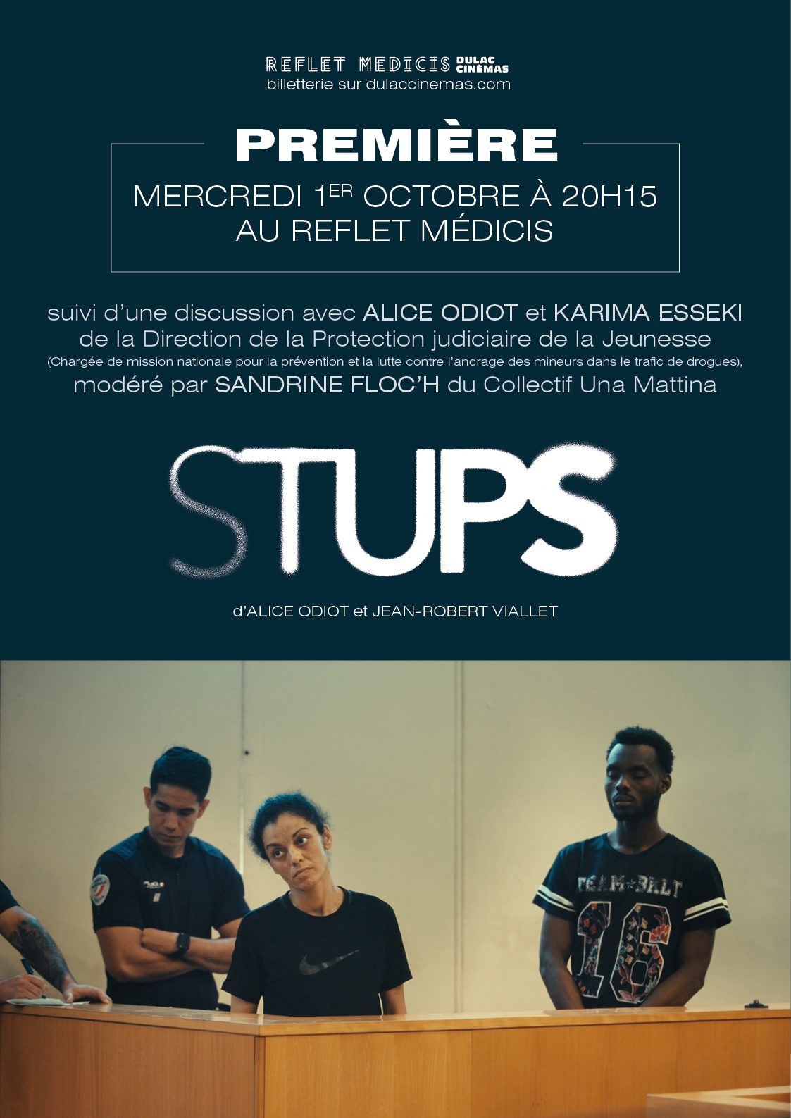 Première : Stups d’Alice Odiot et Jean-Robert Viallet, suivi d'une dicussion avec la réalisatrice, Karima Esseki et Sandrine Floc'h