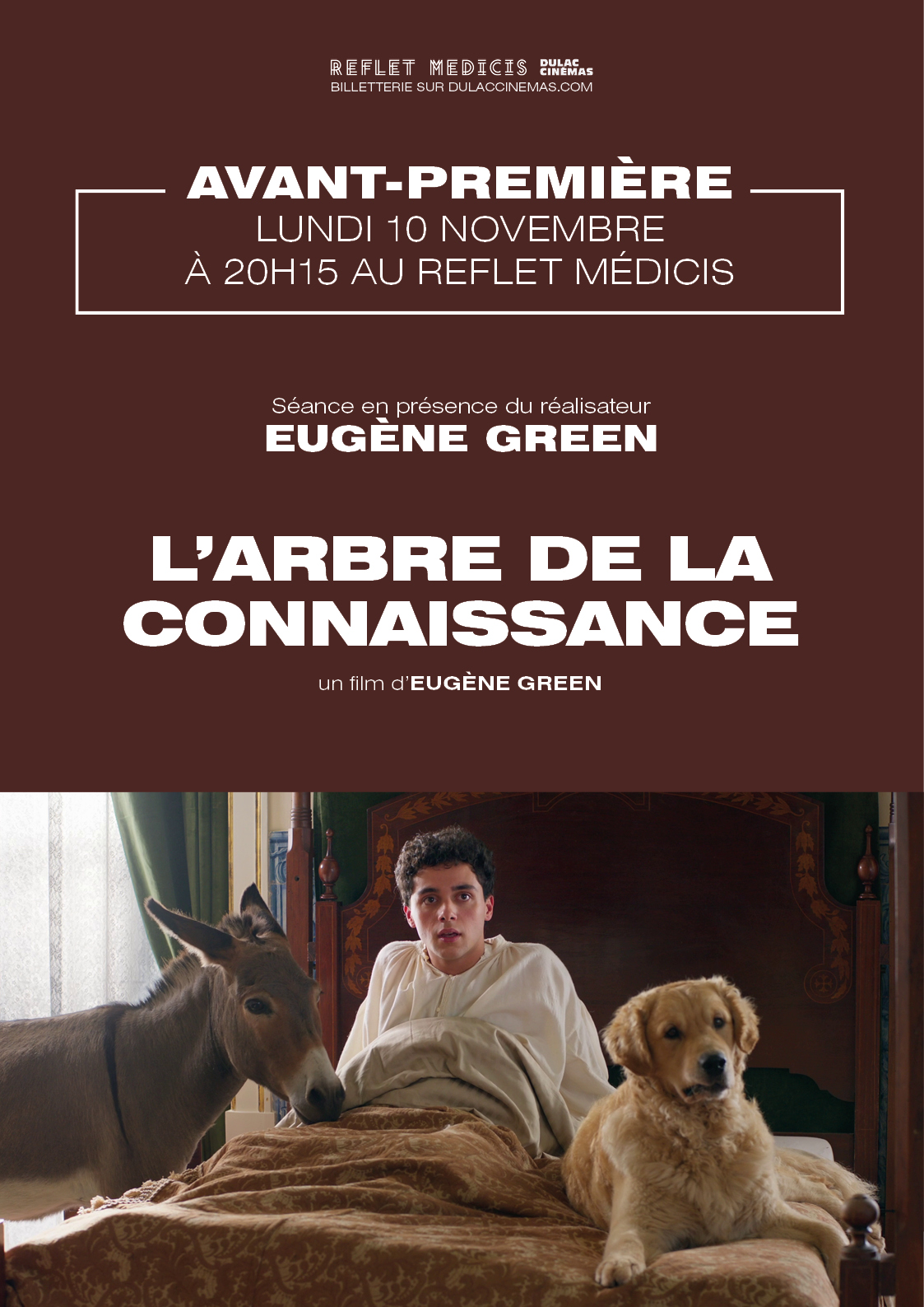 Avant-première : L'ARBRE DE LA CONNAISSANCE d'Eugène Green, en présence du réalisateur
