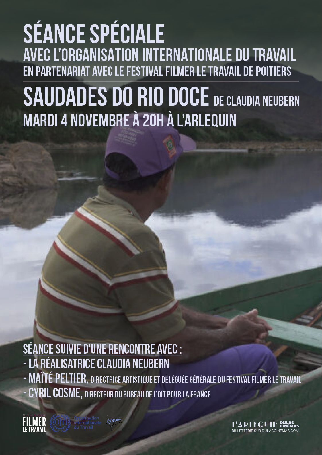 Séance spéciale avec l'organisation internationale du travail : SAUDADES DO RIO DOCE de Claudia Neubern, suivie d'une discussion avec la réalisatrice