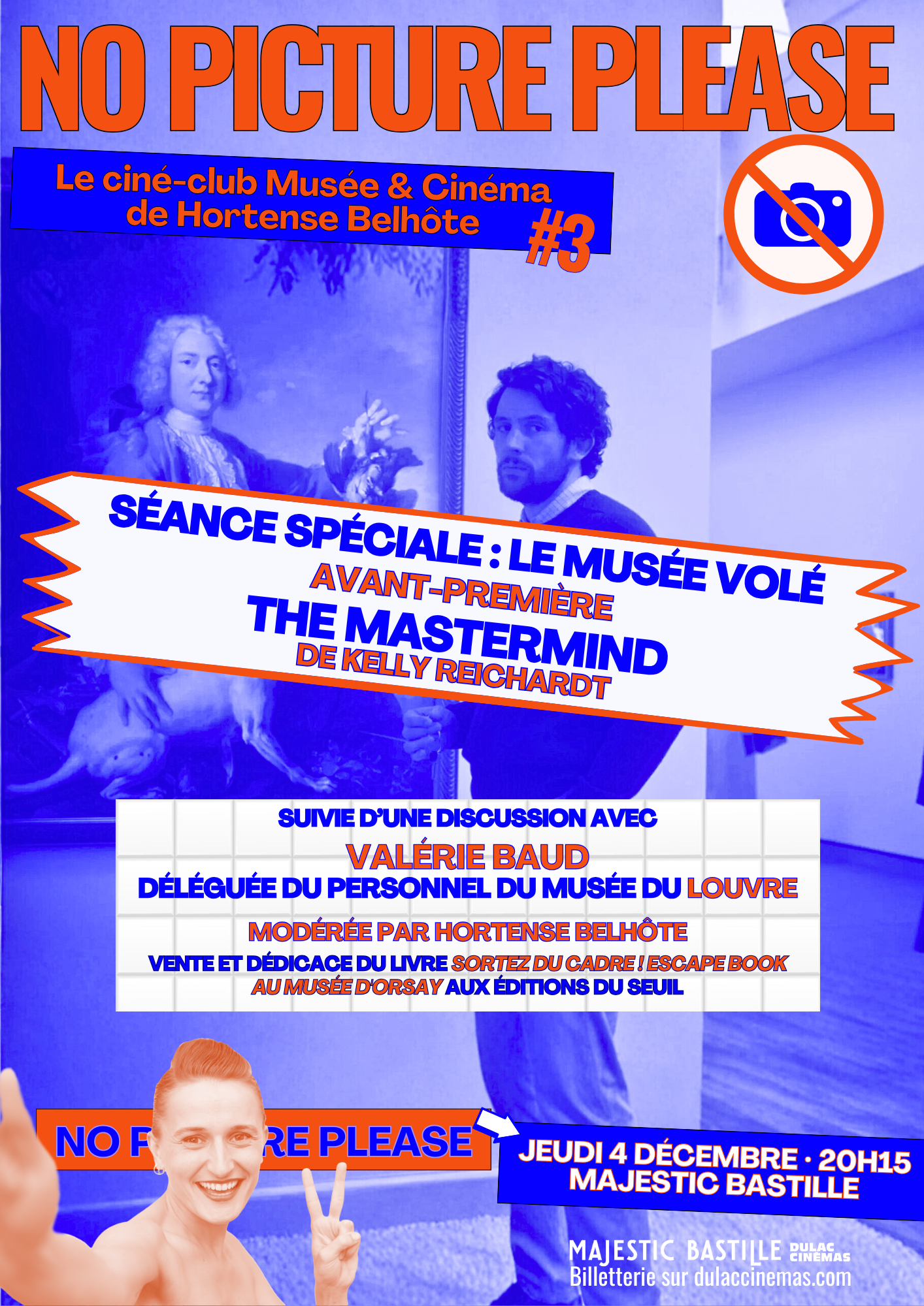 NO PICTURE PLEASE #3 Le ciné-club d'Hortense Belhôte : Avant-première THE MASTERMIND de Kelly Reichardt suivie d'une discussion