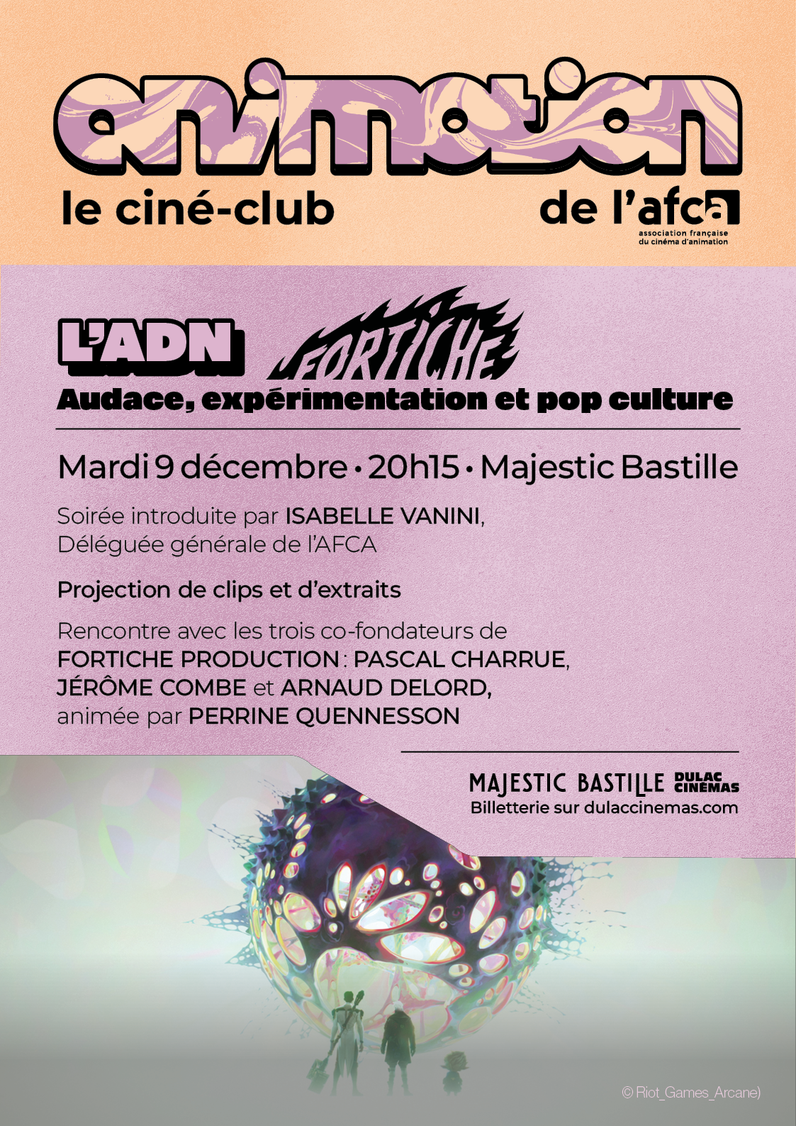 ANIMOTION #1 : "L'ADN Fortiche : Audace, expérimentation et pop culture"avec projection de clips et d'extraits, suivie d'une rencontre avec les cofondateurs de Fortiche Production animée par Perrine Quennesson