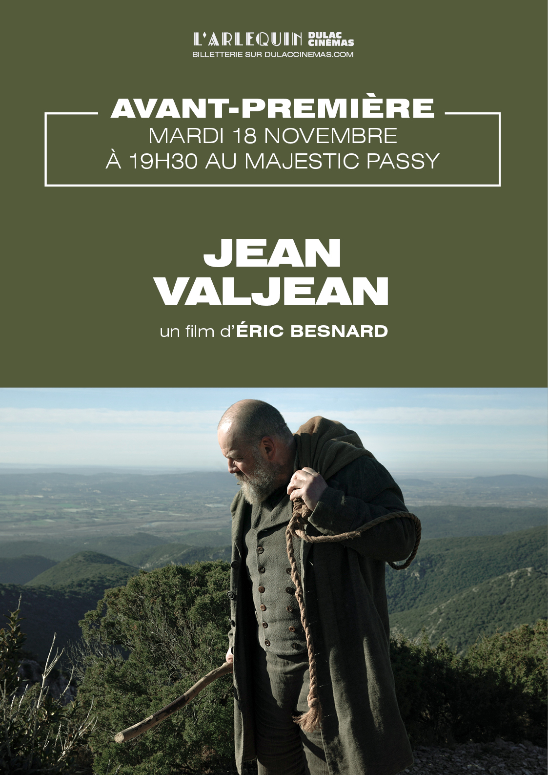 AVANT-PREMIÈRE : JEAN VALJEAN d'Éric Besnard