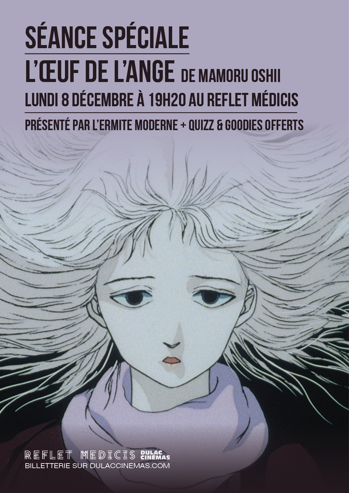 SÉANCE SPÉCIALE : L'ŒUF DE L'ANGE de Mamoru Oshii, présenté par L'Ermite Moderne + quizz & goodies offerts
