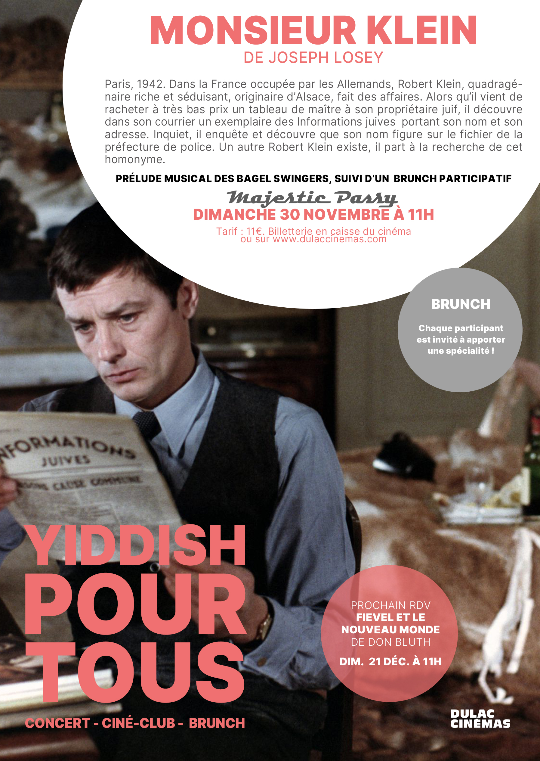 Yiddish pour tous : MONSIEUR KLEIN de Joseph Losey