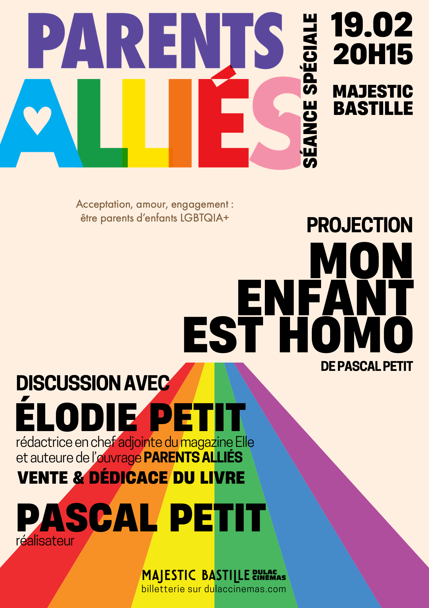 Séance spéciale PARENTS ALLIÉS : projection de MON ENFANT EST HOMO de Pascal Petit et rencontre avec le réalisateur et l'auteure Élodie Petit 