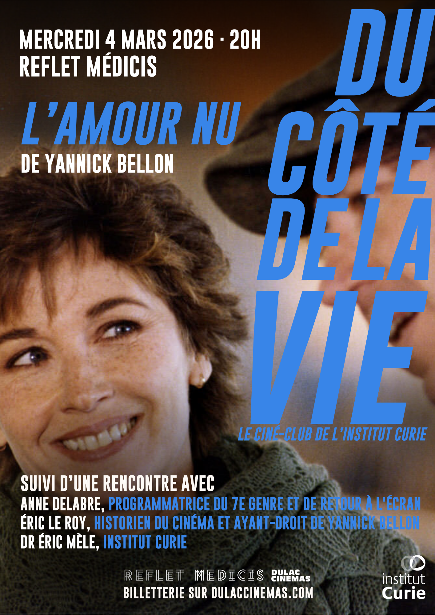 Du côté de la vie, le ciné-club de l'Institut Curie : L'AMOUR NU de Yannick Bellon suivi d'une discussion animée par l'Institut Curie