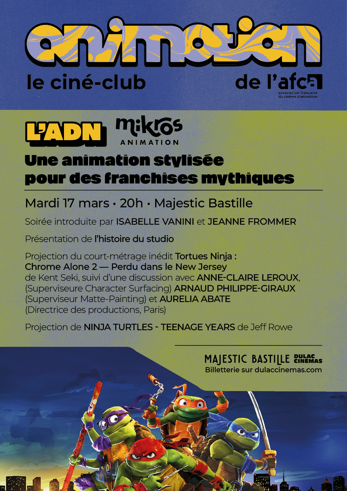 ANIMOTION n°2 : L'ADN MIKROS : une animation stylisée pour des franchises mythiques - Les Tortues Ninja