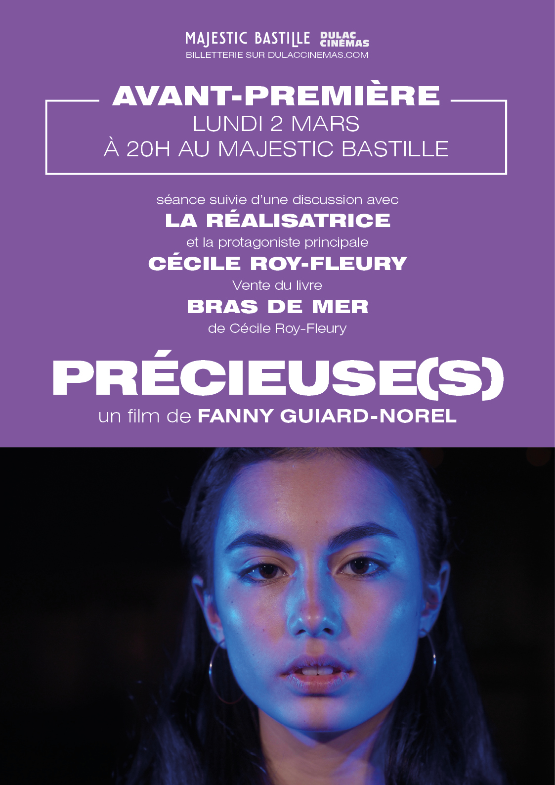 AVANT-PREMIÈRE : PRÉCIEUSE(S) de Fanny Guiard-Norel, suivie d'une discussion avec la réalisatrice et Cécile Roy-Fleury, protagoniste principale + vente du livre BRAS DE MER de Cécile Roy-Fleury