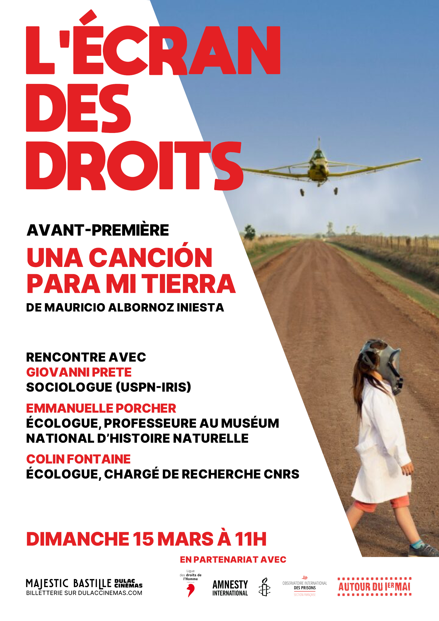 L'ÉCRAN DES DROITS n°7 - AVANT-PREMIÈRE : UNA CANCIÓN PARA MI TIERRA de Mauricio Albornoz Iniesta
