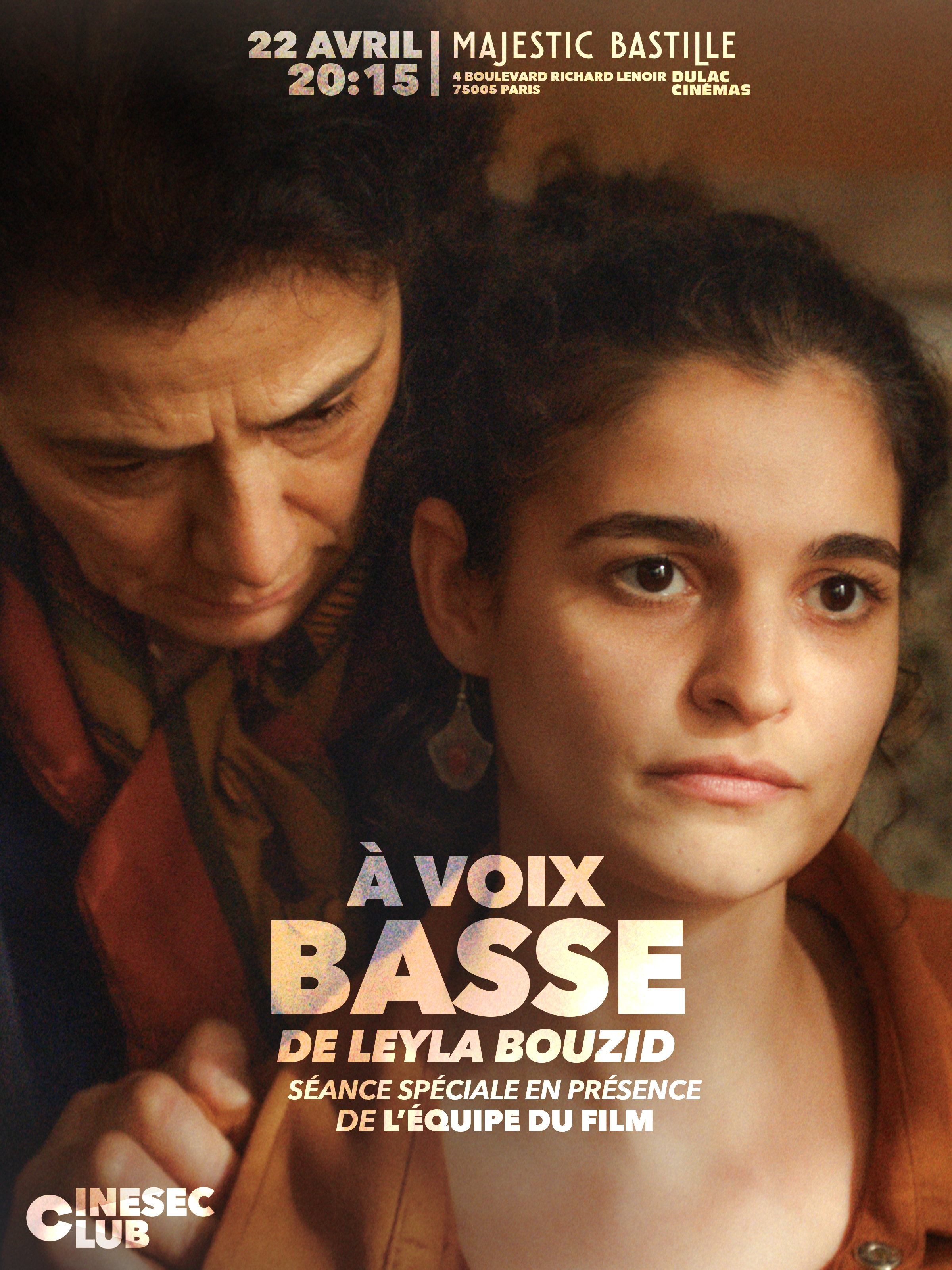 CINESEC CLUB : À voix basse suivi d'une rencontre avec Leyla Bouzid