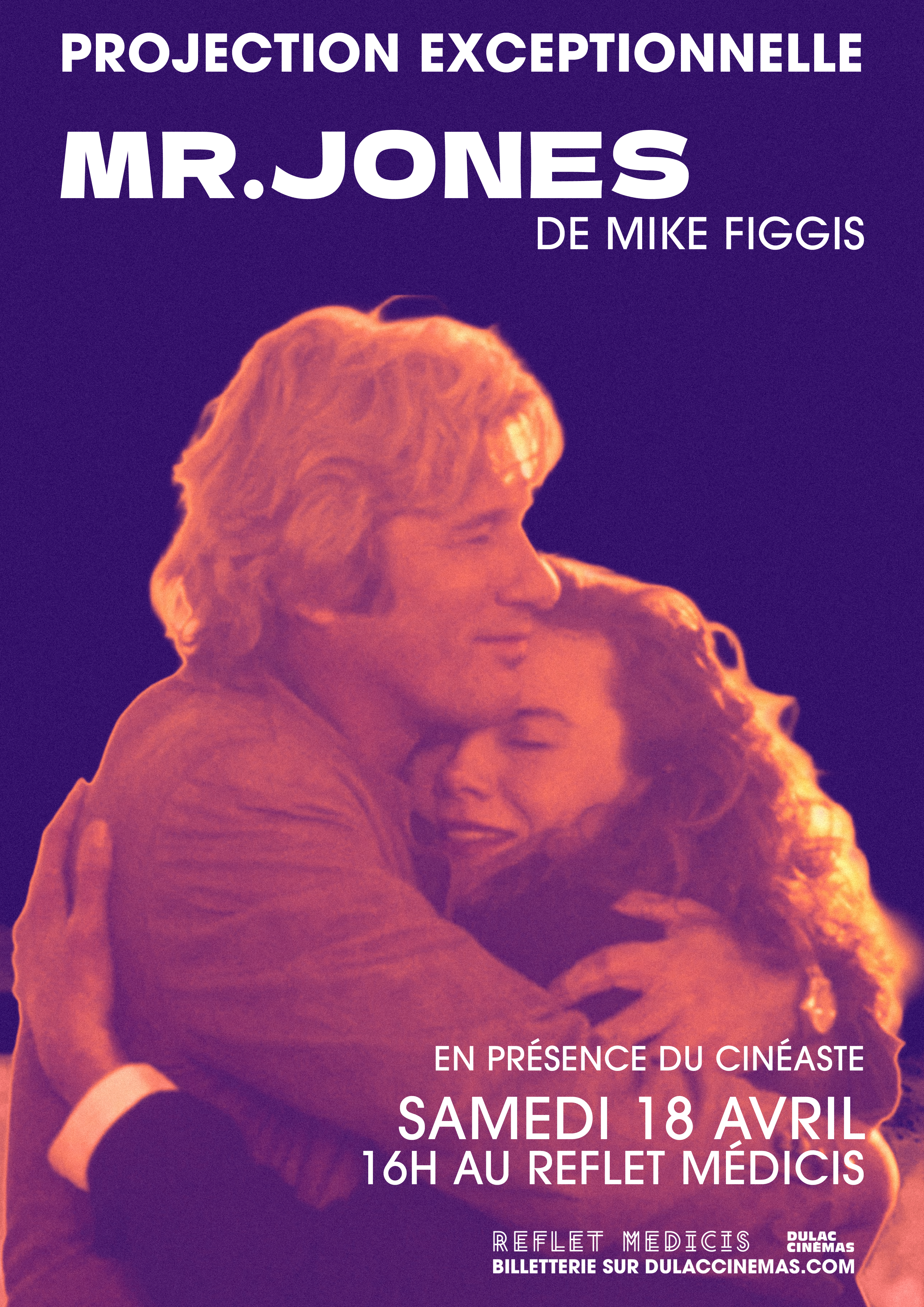 SÉANCE UNIQUE - rareté : MR. JONES de Mike Figgis en présence du réalisateur