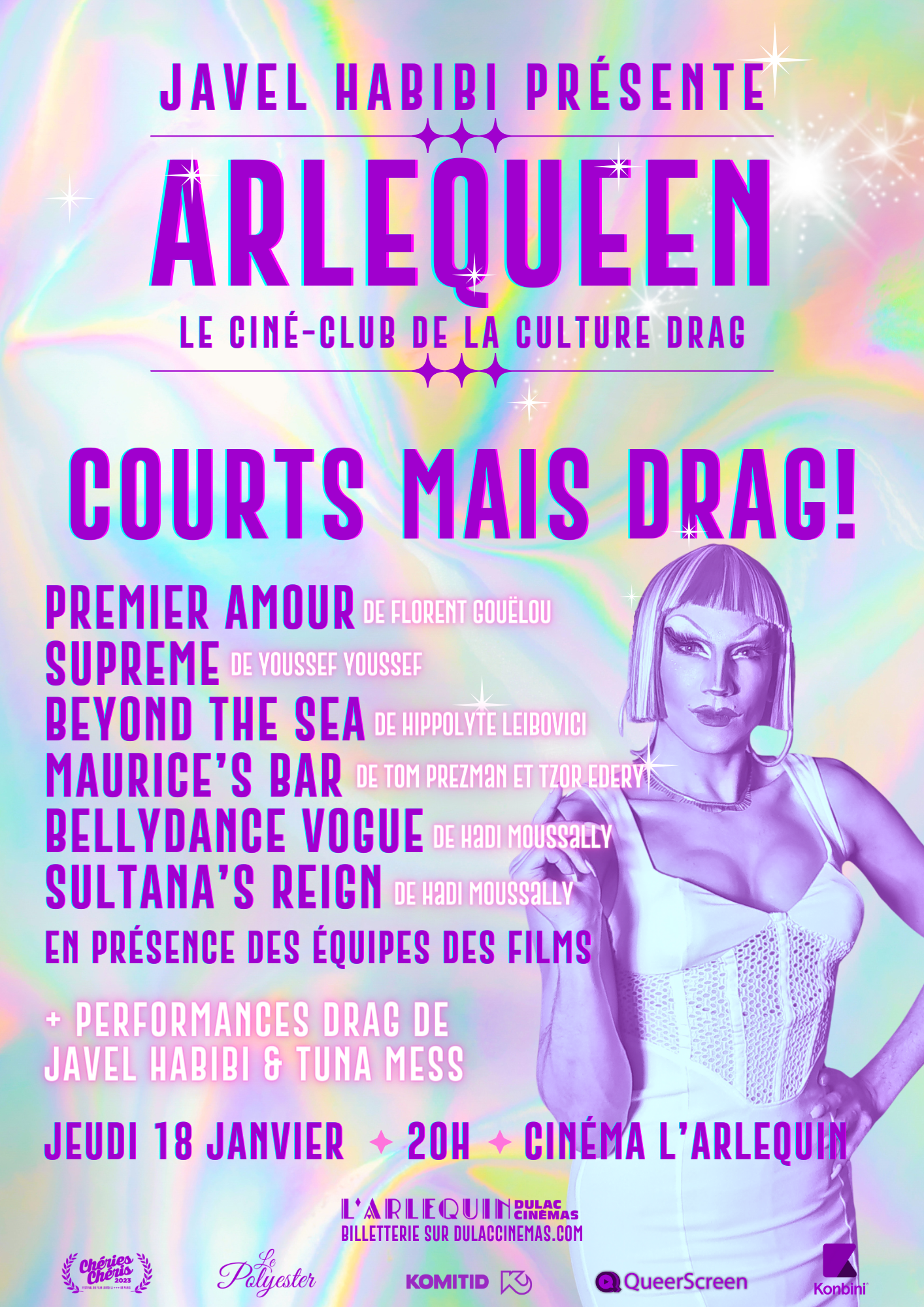 ARLEQUEEN #2 COURTS MAIS DRAG