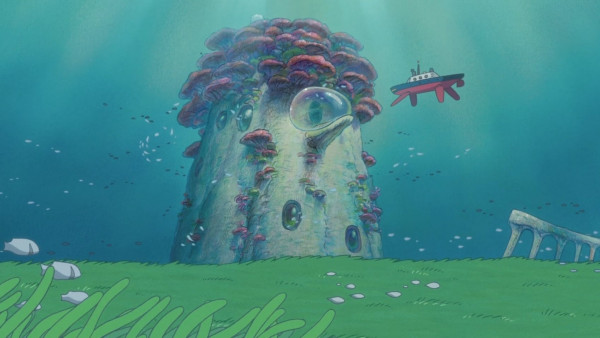 Ponyo sur la falaise