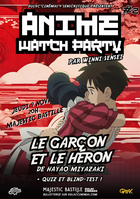 ANIME WATCH PARTY #2 LE GARÇON ET LE HÉRON de Hayao Miyazaki