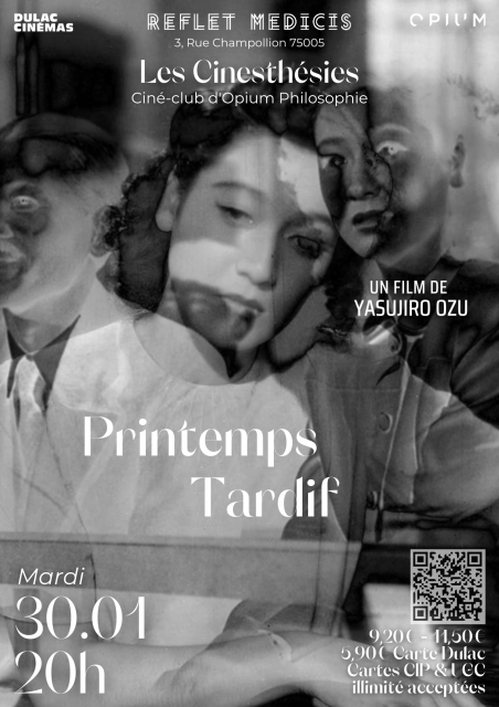 LES CINESTHÉSIES D'OPIUM PHILOSOPHIE : Printemps Tardif de Yasujirō Ozu