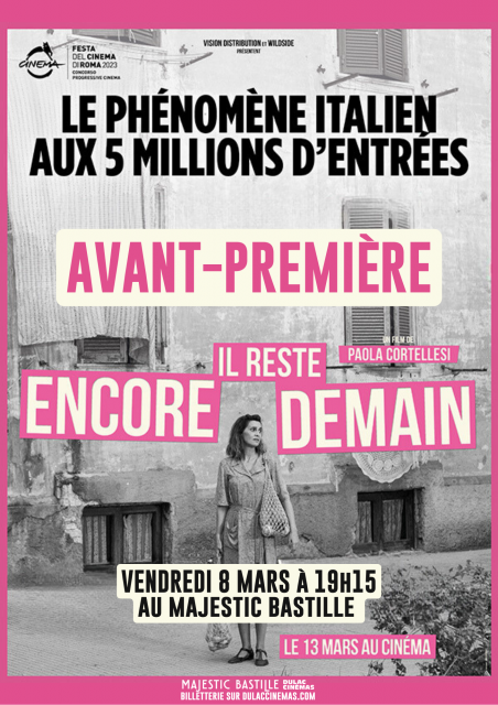 AVANT-PREMIÈRE : Il reste encore demain de Paola Cortellesi