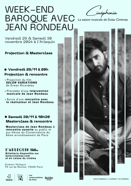 Week-end Baroque : Jean Rondeau à l'Arlequin | Projection, masterlass et rencontres