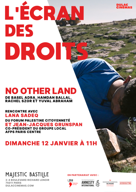 affiche de l'Écran des droits : No Other Land