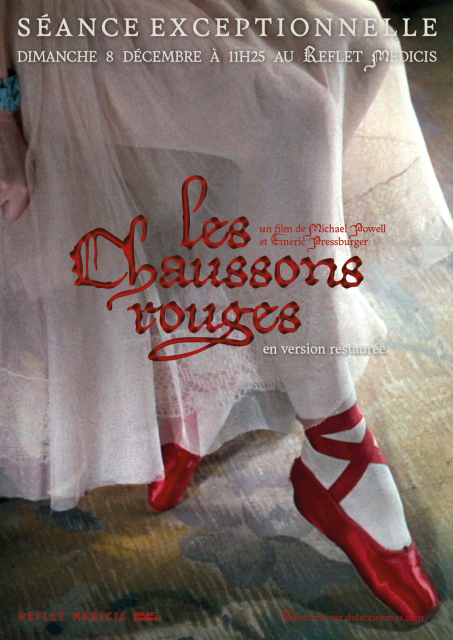 Affiche séance exceptionnelle Les Chaussons rouges