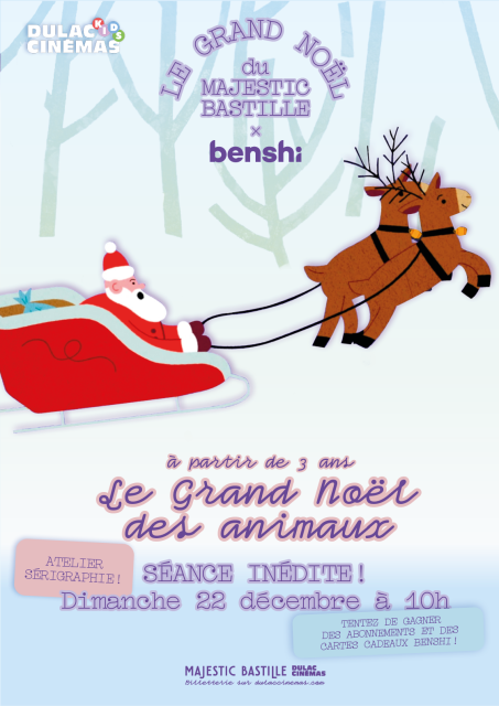 Affiche du Grand Noël du Majestic Bastille x Benshi