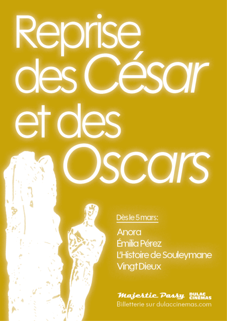 Affiche de la reprise des César et des Oscars