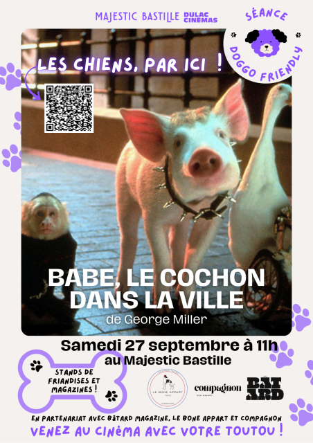 Séance Doggo Friendly : BABE 2, LE COCHON DANS LA VILLE de George Miller
