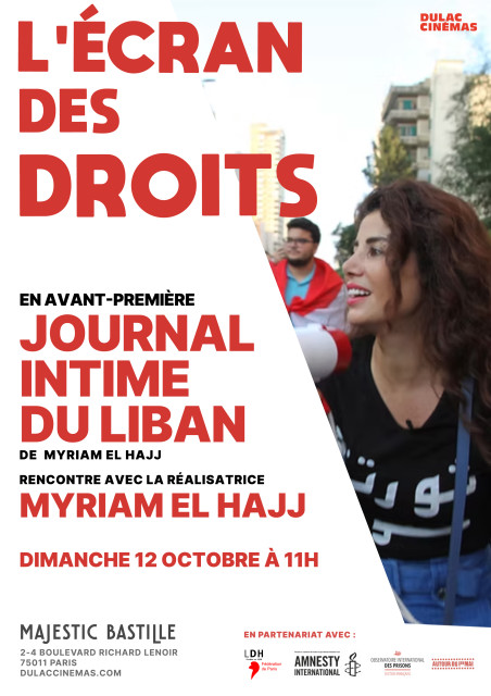 Affiche de l'Écran des droits pour Journal intime du Liban